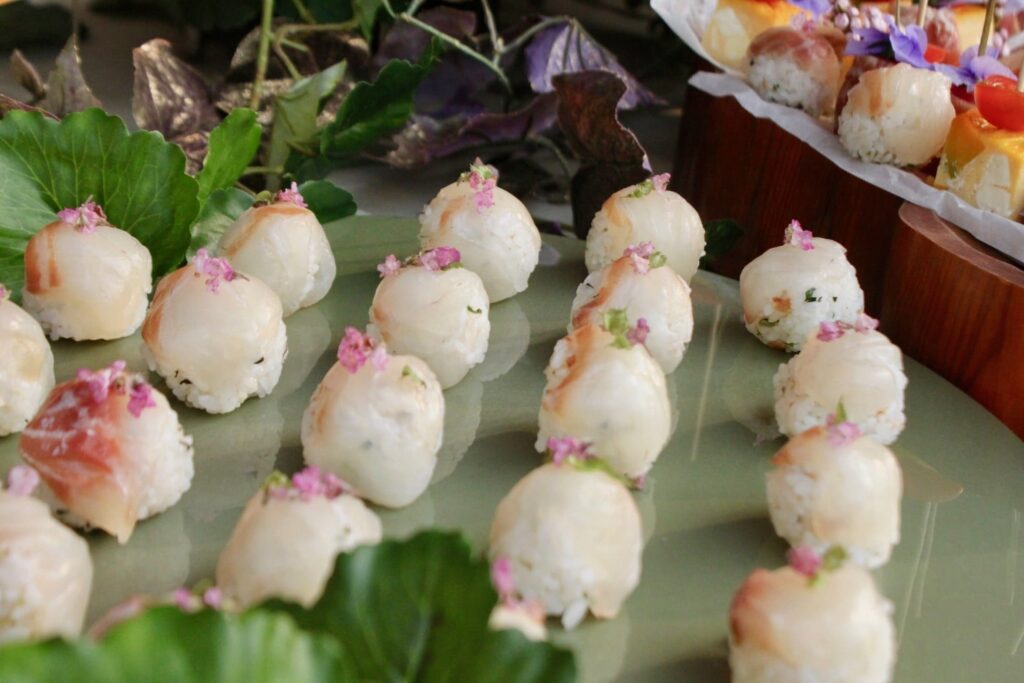 鯛の手毬寿司の写真